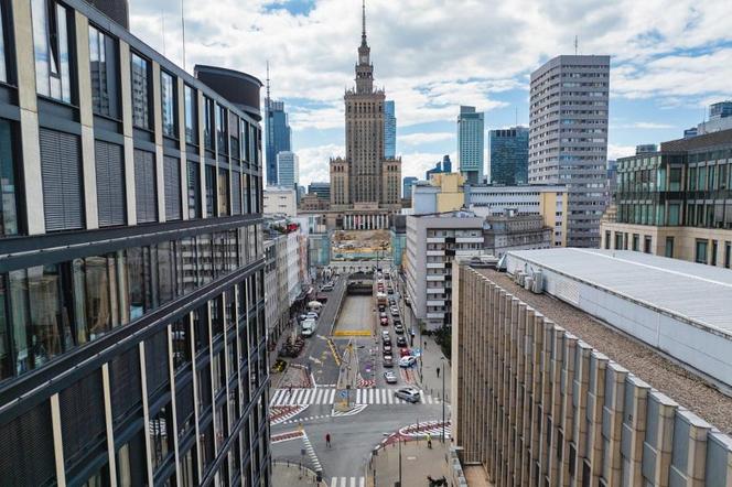 Warszawa. Remont ulic Złota i Zgody