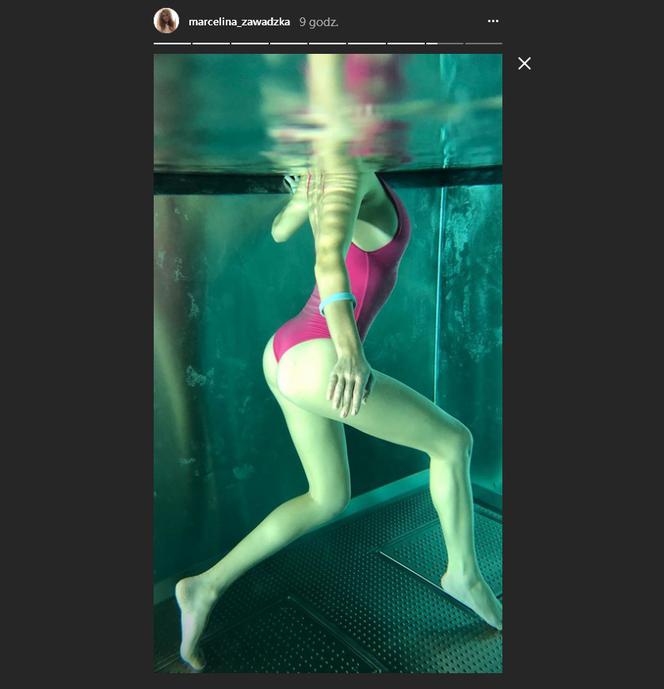 Seksowna Marcelina Zawadzka w basenie