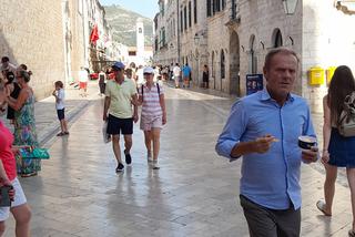 Donald Tusk w Chorwacji: Z misiem poszedł na lody