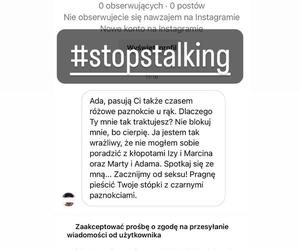 Adriana Kalska (Iza z M jak miłość) pokazała na Instagramie wiadomości od stalkera