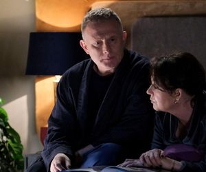 M jak miłość odc. 1873. Marysia (Małgorzata Pieńkowska), Artur Rogowski (Robert Moskwa)