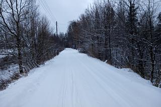 Zimowe krajobrazy na pograniczu Skarżyska i Suchedniowa