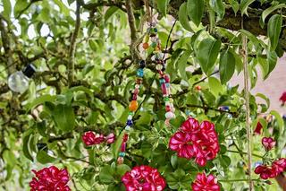 Doniczka wisząca z durszlaka