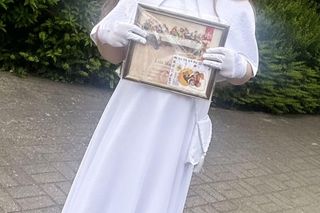 Pierwsza Komunia Święca córki Iwony Węgrowskiej 