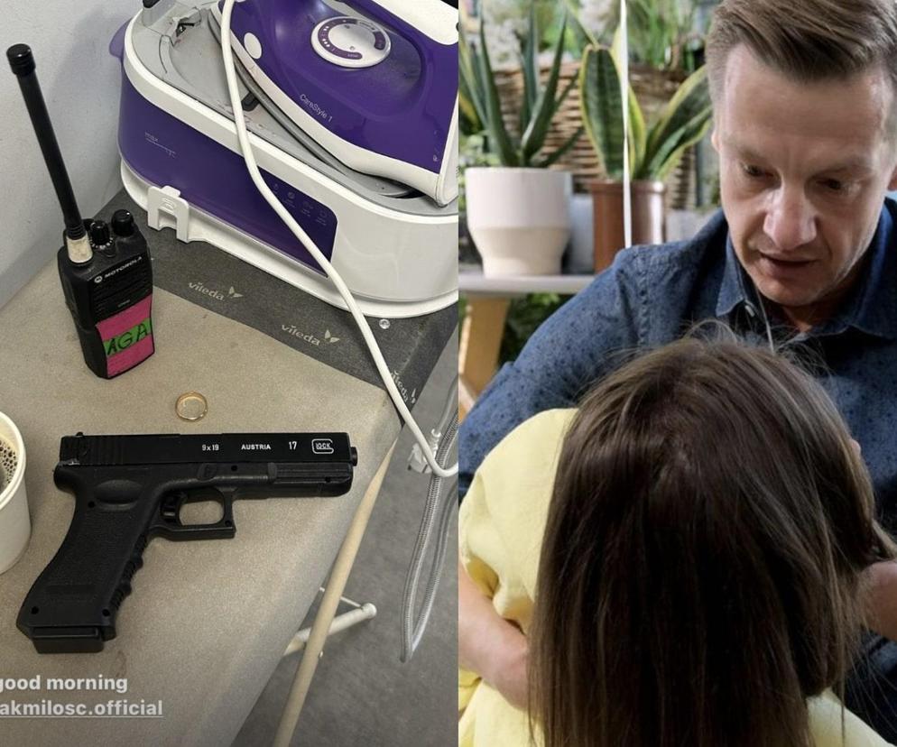 M jak miłość. Strzelanina u Franki i Pawła?! Dominika Kachlik pokazała broń - ZDJĘCIA
