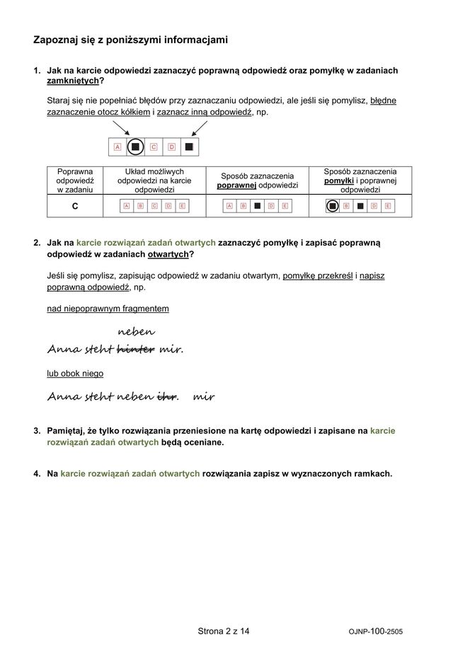 Egzamin ósmoklasisty niemiecki 2025 - arkusz CKE 15.05.2025