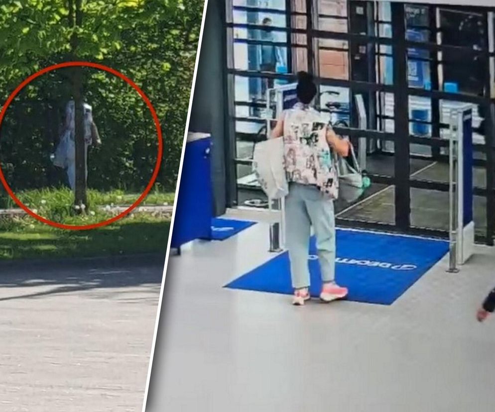 Ukradła i schowała się przed policją za drzewem