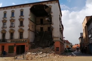 Rybnik. Zawaliła się ściana kamienicy Świerklaniec