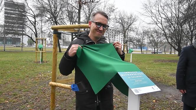 Jan Młynarski mówi: - To drzewko to symbol dla wszystkich uczestników powstania z mojej rodziny