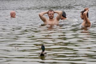 Zimna kąpiel morsów w podbydgoskich Pieckach! Tak wyglądało rozpoczęcie sezonu [ZDJĘCIA]