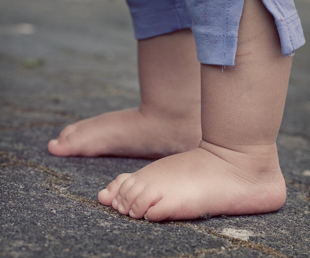 Bieruń: Dwulatek w samej pieluszce chodził po ulicy. Matka leżała na podłodze w domu. Kompletnie pijana