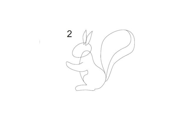 jak narysowac wiewiorke - krok 2