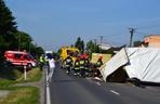 Nowe Brzesko. Tir wjechał w przystanek autobusowy