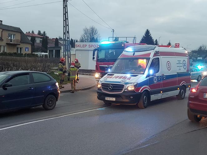 Wypadek na Ostrowieckiej 19.04.22