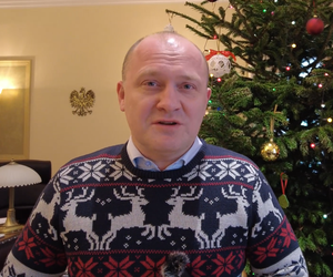 Świąteczny sweter prezydenta Szczecina w 2021roku