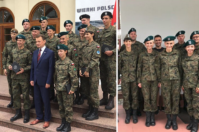 Polscy lekkoatleci z ministrem obrony narodowej