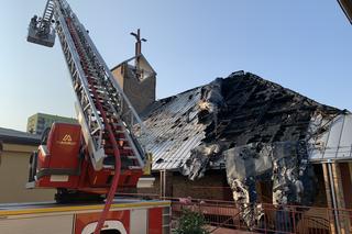 Pożar kościoła w Sosnowcu. Pozostały zgliszcza