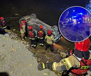 Nie zauważył, że powódź porwała most?! Auto spadło prosto do rzeki. Niesłychany wypadek pod Kłodzkiem [ZDJĘCIA]