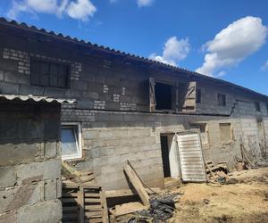 Katastrofa budowlana w miejscowości Wrząca pod Sieradzem