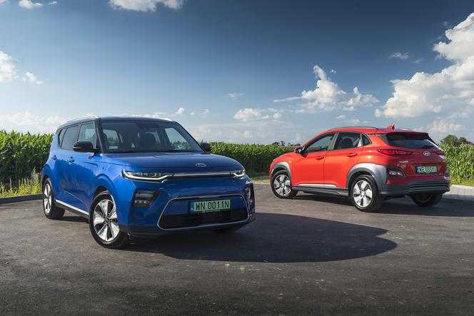 Dobre crossovery, ale czy równie dobre elektryki? Hyundai Kona Electric vs. Kia e-Soul - PORÓWNANIE, TEST, OPINIA