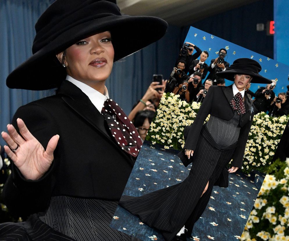 Rihanna ogłosiła ciążę na Met Gali 2025. Okrągły brzuszek wcisnęła w gorset!