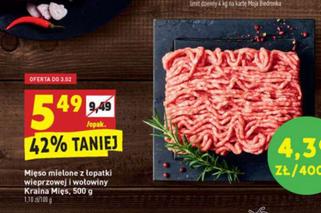 Mielone z łopatki wieprzowej i wołowiny 5,49 zł