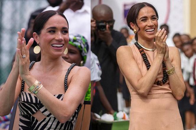 Wszystkie stylizacje Meghan Markle z podróży do Nigerii