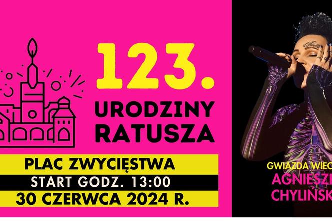 Agnieszka Chylińska gwiazdą 123. urodzin słupskiego Ratusza 