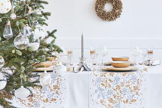 Nowoczesna dekoracja świątecznego stołu