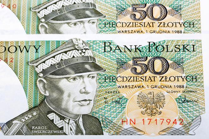 Polska PRL 50 Złotych 1988 - Karol Świerczewski