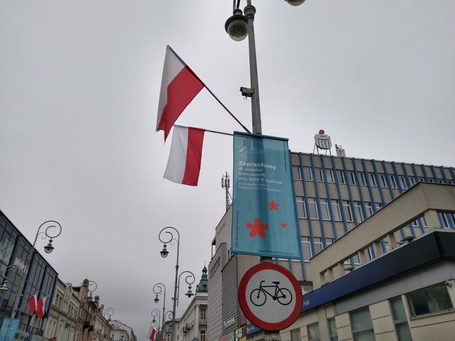 Ulice Kielc w dniu Święta Niepodległości 2020