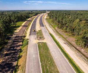 Plac budowy S1 Oświęcim - Dankowice w sierpniu 2024