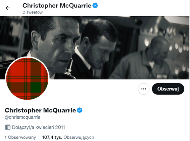 Christopher McQuarrie Twitter