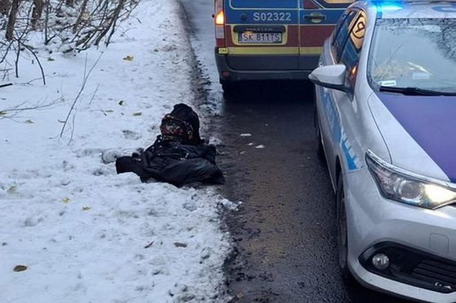 Świętochłowice. 16-latek przeleżał całą noc w śniegu. Uległ wypadkowi [ZDJĘCIA].