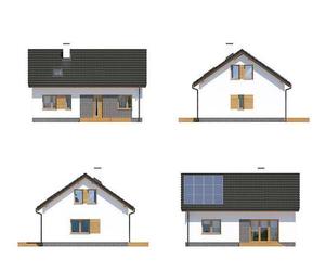 Dom z dwuspadowym dachem i poddaszem użytkowym. Zobacz najlepsze projekty z kolekcji Muratora