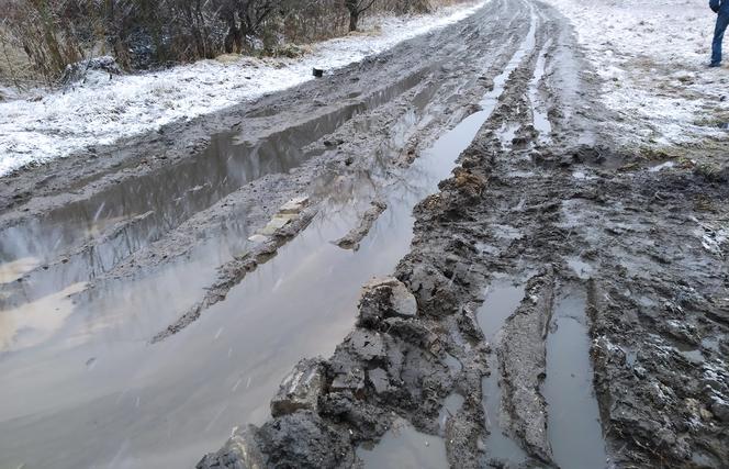 Ulice Orna i Kłosowa toną w błocie [GALERIA]