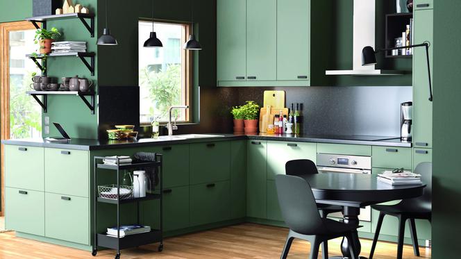 Aneks kuchenny w kolorze zielonym