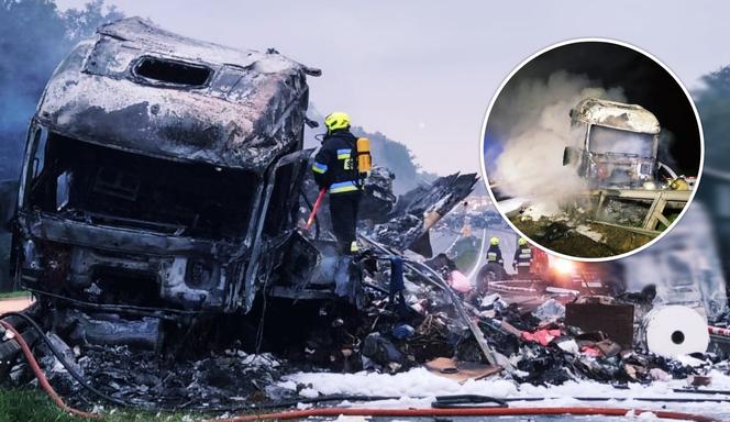 44-letni kierowca spłonął w kabinie ciężarówki