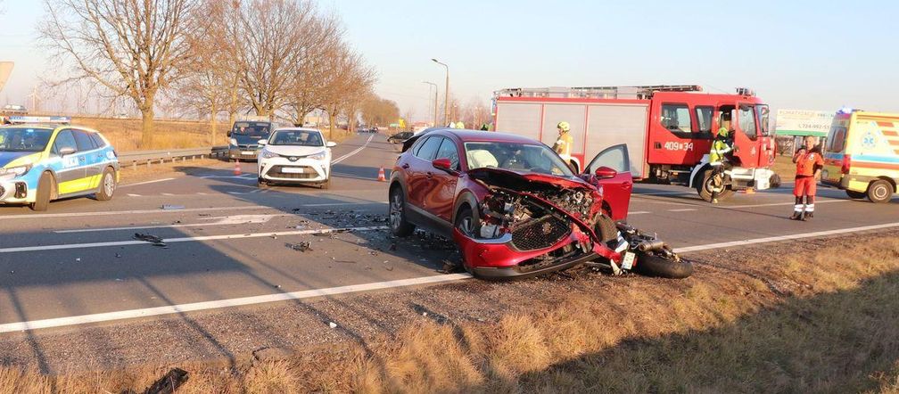 Tragiczny wypadek w Turznie. Nie żyje motocyklista