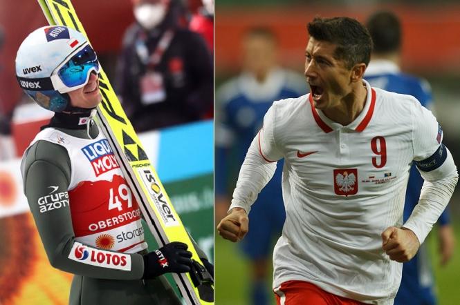 Kamil Stoch i Robert Lewandowski