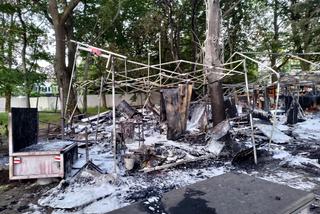 Warszawa. Pożar w Miasteczku Wolności przed Sejmem. Spłonęło pięć namiotów [ZDJĘCIA]