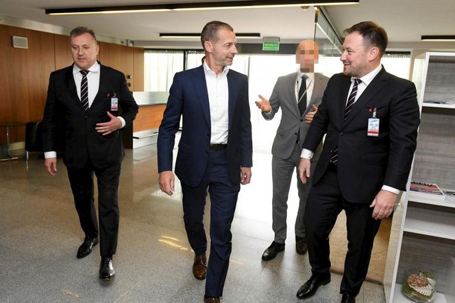 Prezes PZPN powitał prezydenta UEFA. Mamy zdjęcia [GALERIA]