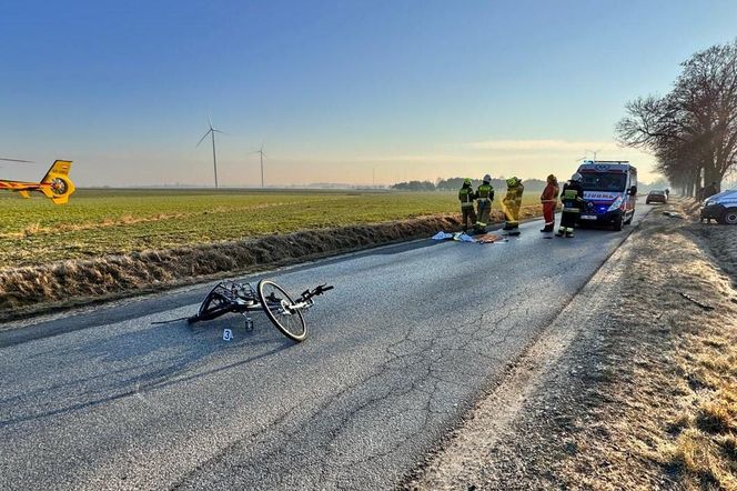 64-letni rowerzysta zginął w wypadku pod Piotrkowem Trybunalskim