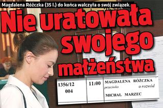 Magdalena Różczka nie uratowała swojego małżeństwa