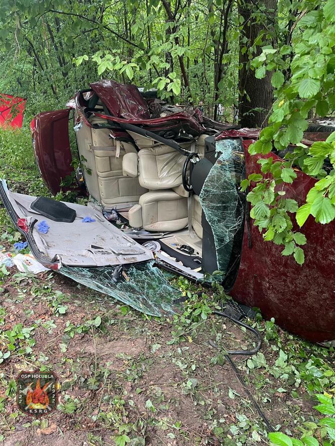 Wypadek w Hołubli w powiecie siedleckim