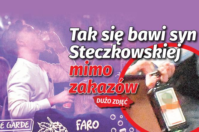 Tak się bawi syn Steczkowskiej mimo zakazów