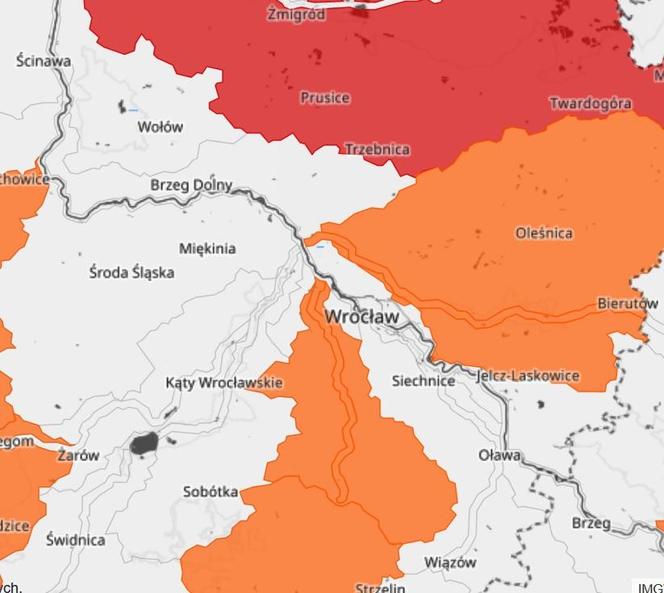 Alarm powodziowy pod Wrocławiem. Gwałtowne wzrosty poziomu wód na kilku rzekach