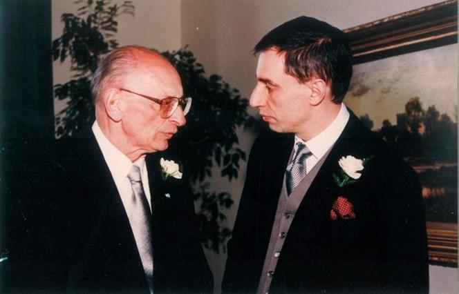 Władysław Teofil Bartoszewski z ojcem