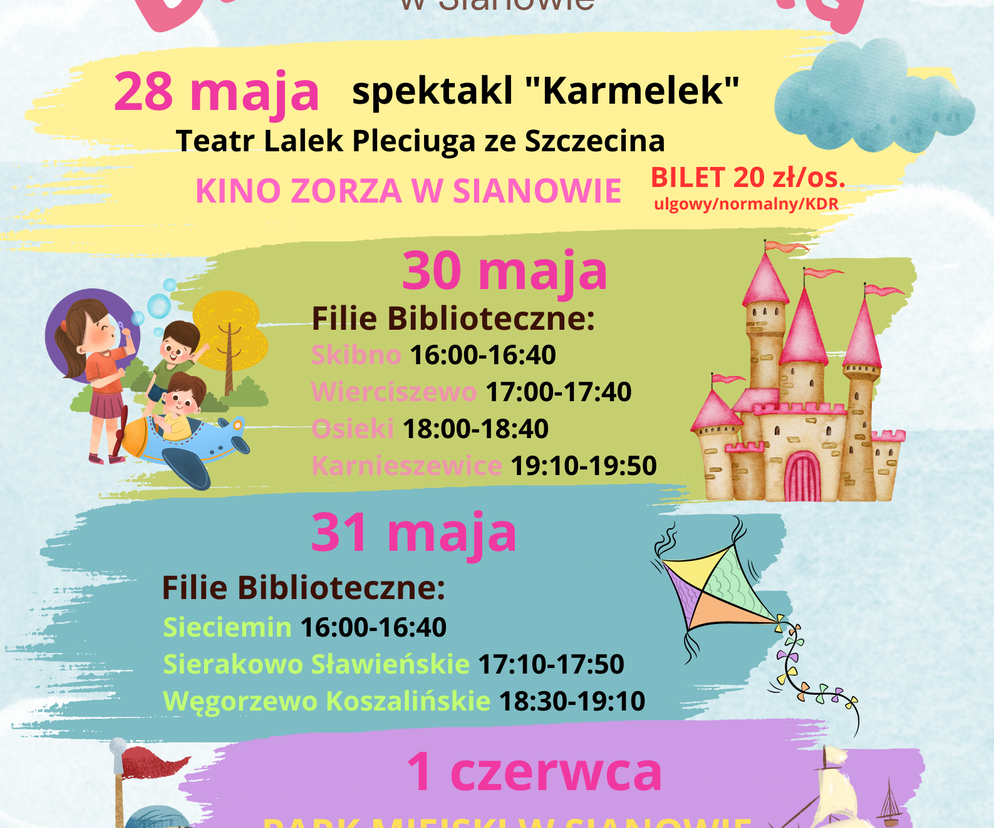 Sporo atrakcji dla najmłodszych przygotowano w Sianowie