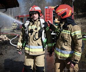 Pożar Wilczej Jamy w Bieszczadach